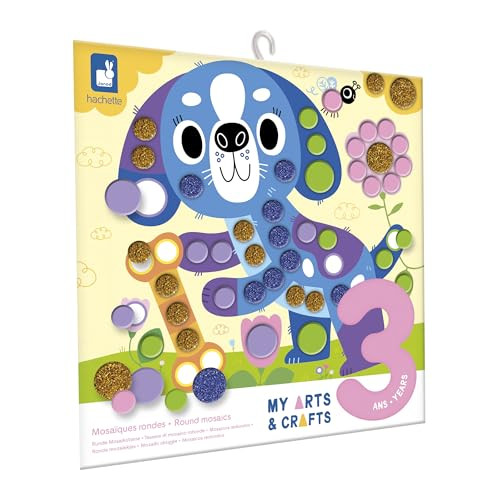 Janod Sticker set Huisdieren - Creatieve ronde stickers voor kinderen
