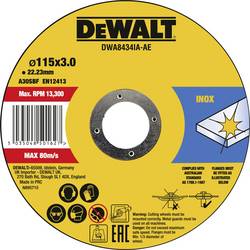 DEWALT DWA8434IA-AE DWA8434IA-AE Trennscheibe 115 mm 1 St. Metall, Edelstahl, Eisen