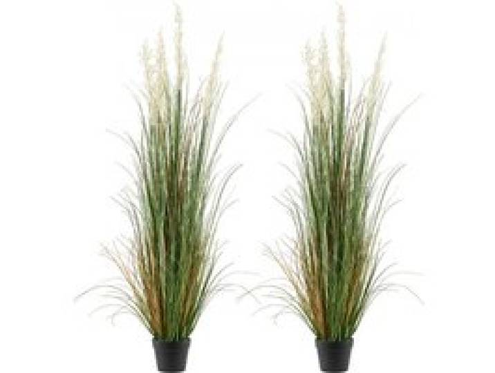 VEVOR Herbe Artificielle en Pot 149,9 cm Roseaux Artificiels Lot de 2 Fausse Plante Artificielle pour Intérieur et Extérieur, Jardin, Bureau, Décoration de Chambre, Salon, Pendaison de Crémaillère