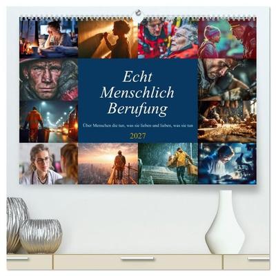 Echt Menschlich Berufung (hochwertiger Premium Wandkalender 2027 DIN A2 quer), Kunstdruck in Hochglanz