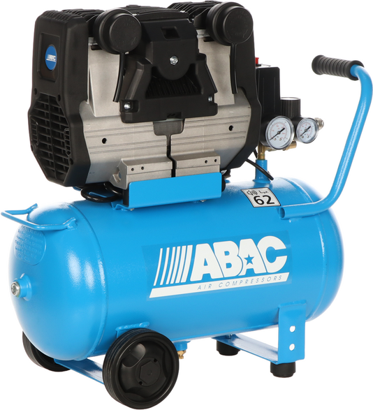 ABAC POLE POSITION QUIETE OS20 - Compressore aria elettrico monofase silenziato - Oil-less - Motore 2 HP - 24 lt