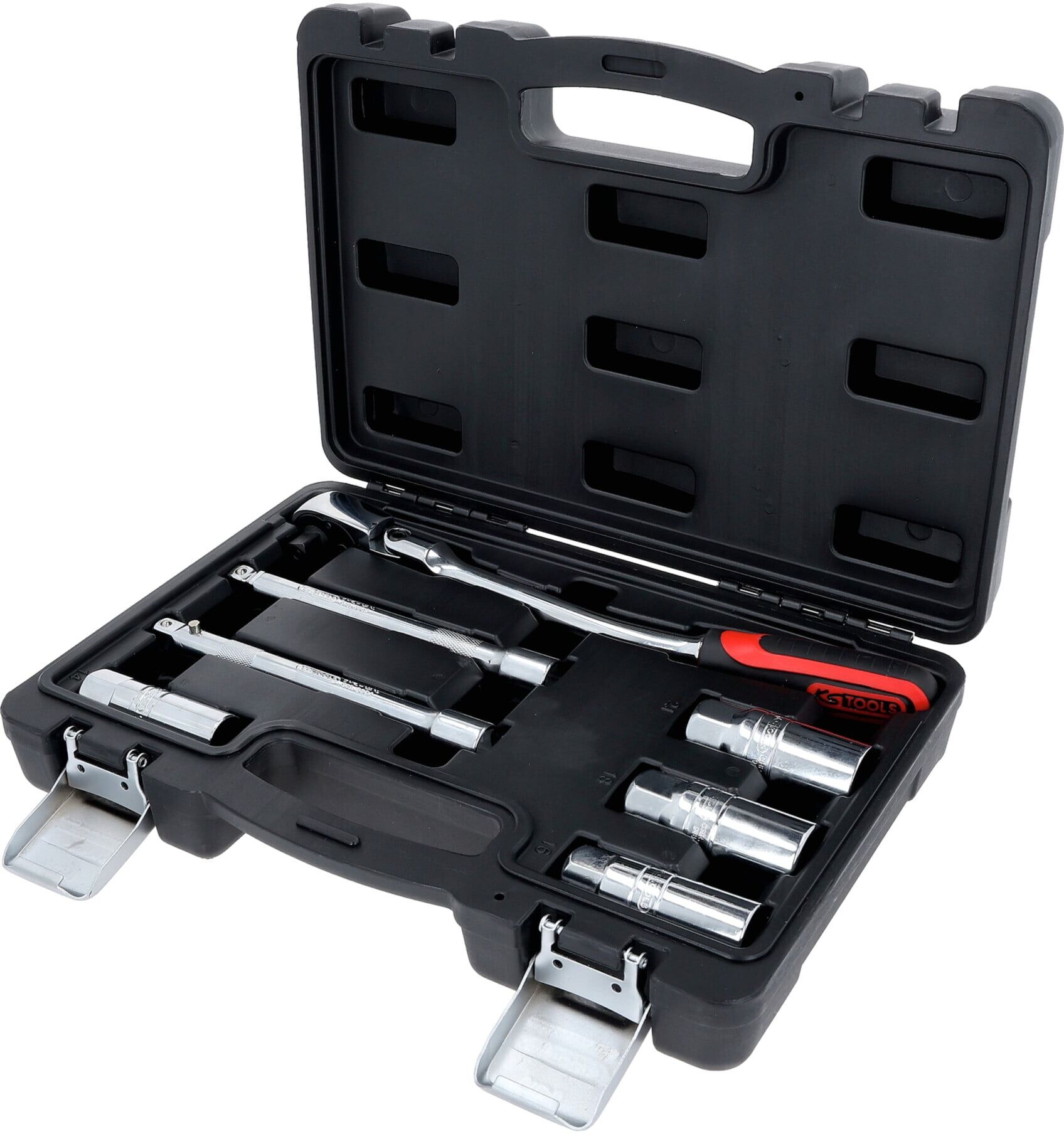 KS Tools 3/8" CHROMEplus Zündkerzen-Service-Satz, 7-teilig (918.0607)