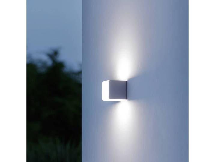 STEINEL L 830 C LED-Außenwandleuchte, anthrazit 830, dimmbar, alu / grau / zink, Kunststoff, Modern