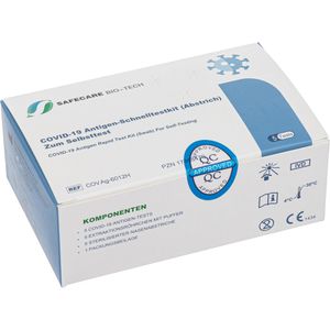 Safecare Corona-Schnelltest Bio-Tech Nasal-Test, ab 18 Jahre, SARS-CoV-2 Antigen-Selbsttest, 20 Stück