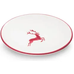 Gmundner Keramik Roter Hirsch, Teller, Rot