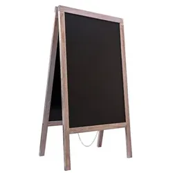 DECOR SERVICE Gehweg-Kreidetafel, white-wash, wasserfest, 61x118cm, 1 Stk.