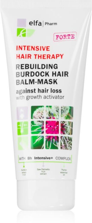 Elfa Pharm Intensive Cosmetic Intensive Hair Therapy Rebuilding Burdock Hair Balm-Mask Balsam gegen Haarausfall mit Wuchsaktivator 200 ml