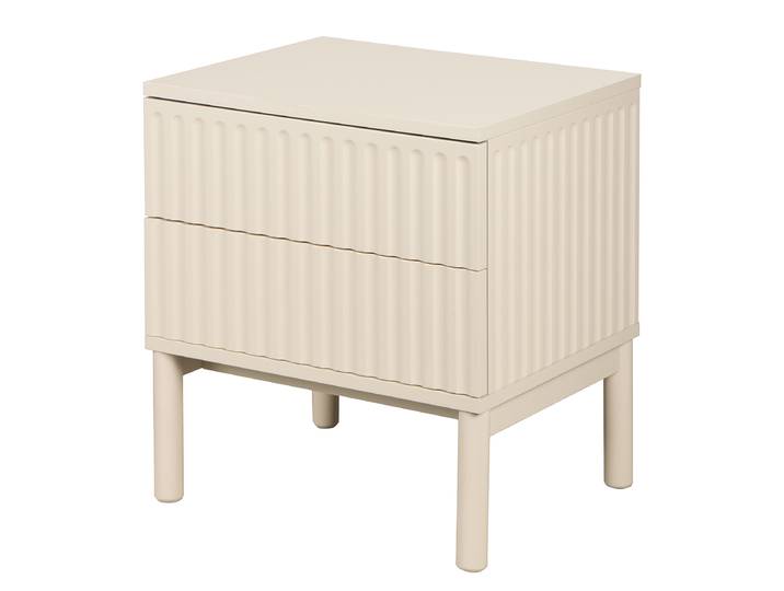Nachtkommode 48 x 55 x 40cm Beige/Kaschmir