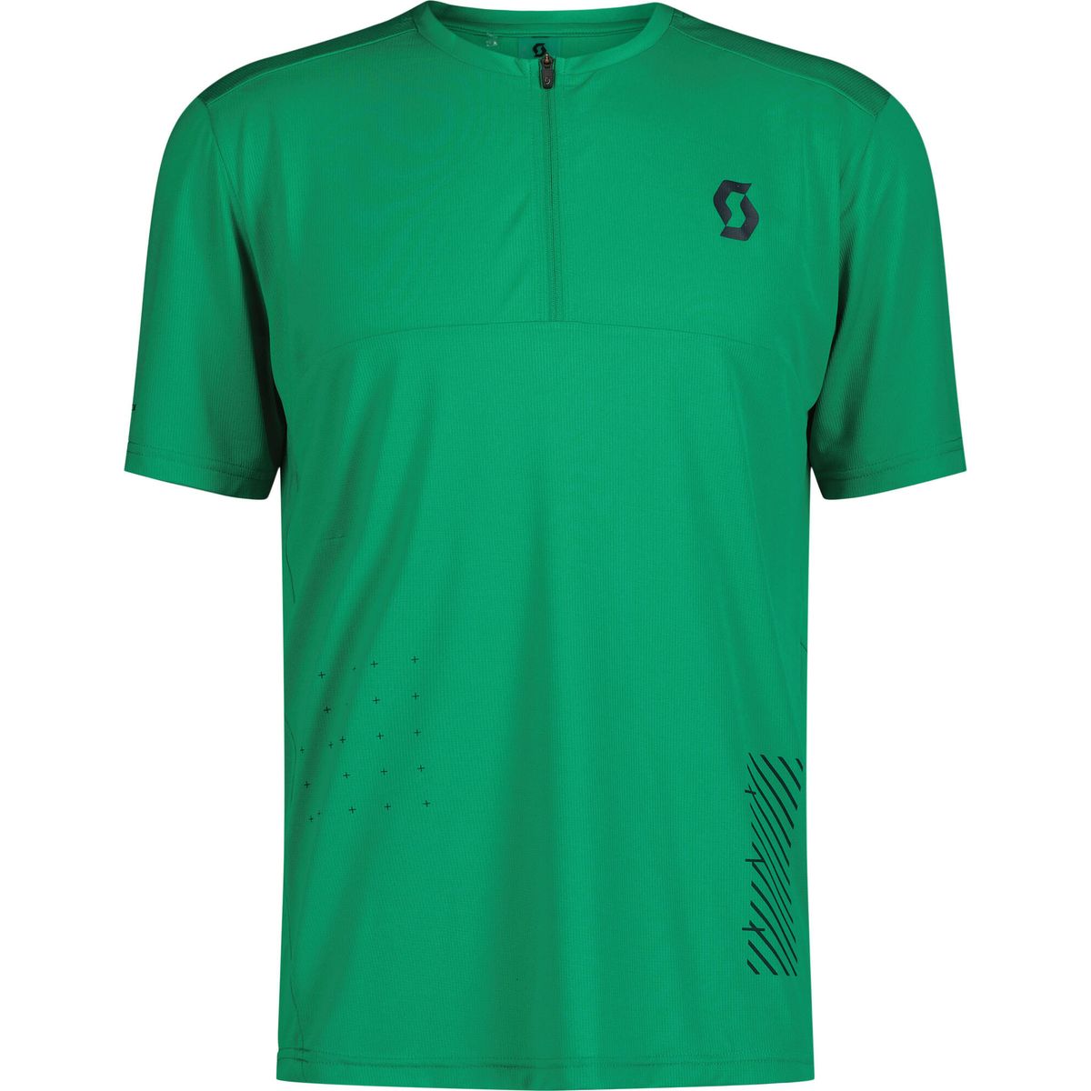 Scott Tee M's Trail Vertic Zip SS amazon green (7990) XXL 4220917990014