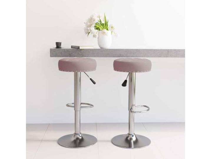 LPERTGFHU Barhocker 2 STK. Taupe Stoff - Drehbarer Barstuhl Gasdruckfeder Chromstahl Gestell, Mit Fußstütze, Höhenverstellbar, Wohnküche & Bar
