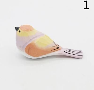 Inspire Select Handmade Wooden Bird Figurine Nordic Style Hand Carved Basswood Bird Decor Gift 1
