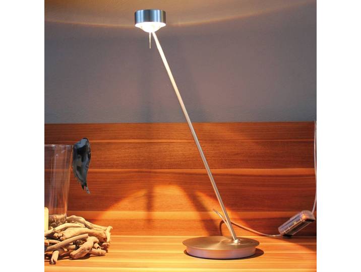 Bureaulamp PUK, dimbaar, alu / grijs / zink, Woon-/ Eetkamer, metaal, Design, bureaulamp