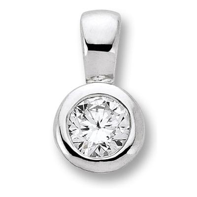 Kettenanhänger ONE ELEMENT "Zirkonia Anhänger aus 925 Silber", silber, Schmuckanhänger, Damen, mit Zirkonia, Silber 925 (Sterlingsilber), Kettenanhänger, Bedeutungsvoll & zeitlos – ein Begleiter mit Persönlichkeit