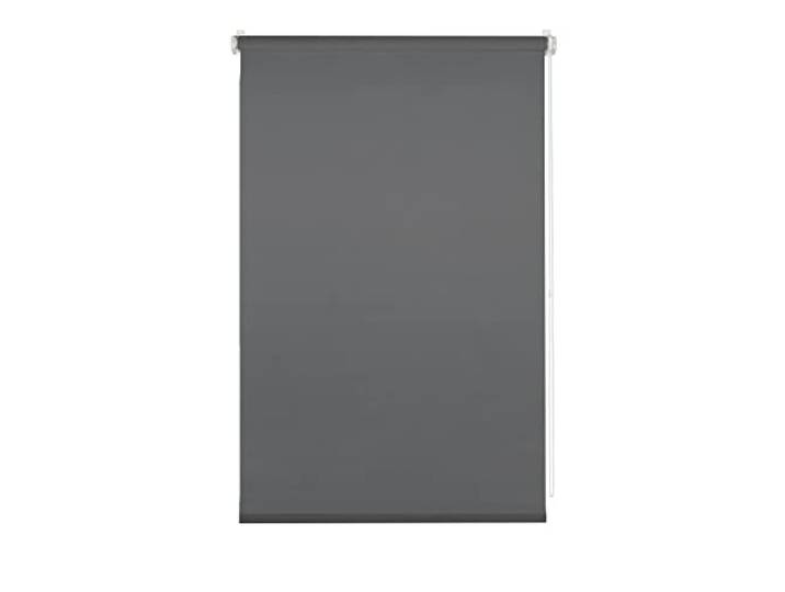 Deco Company Klemmrollo, Blickdicht, Lichtdurchlässig, Lichtschutz, Blendschutz, Rollo für Fenster ohne Bohren, Polyester, Anthrazit, 85 x 150 cm