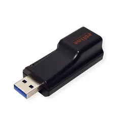 Roline USB 3.0 zu (USB), Netzwerk Adapter, Schwarz