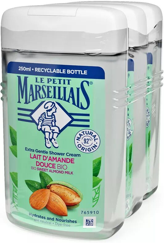 Le Petit Marseillais - Trio Duschcreme Süssmandel, 3x250 ml