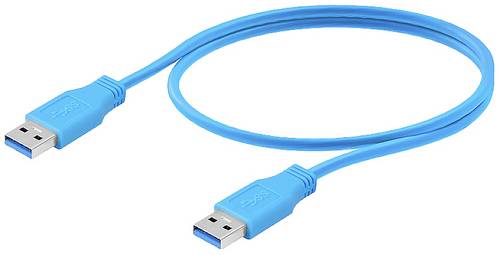 Weidmüller USB-Kabel USB-A Stecker 3.00m Blau PVC-Mantel 2581730030