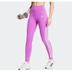 Frauen Adidas AG Adidas Damen Leggins OPT 3S 1/1 L PURBUR - Schwarz/Weiß - L
