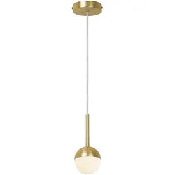 Nordlux Pendelleuchte CONTINA, G9, opal, Messing NORD-2113153035