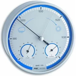 TFA Wetterstation für Innen und Aussen, Wetterstation, Transparent, Braun