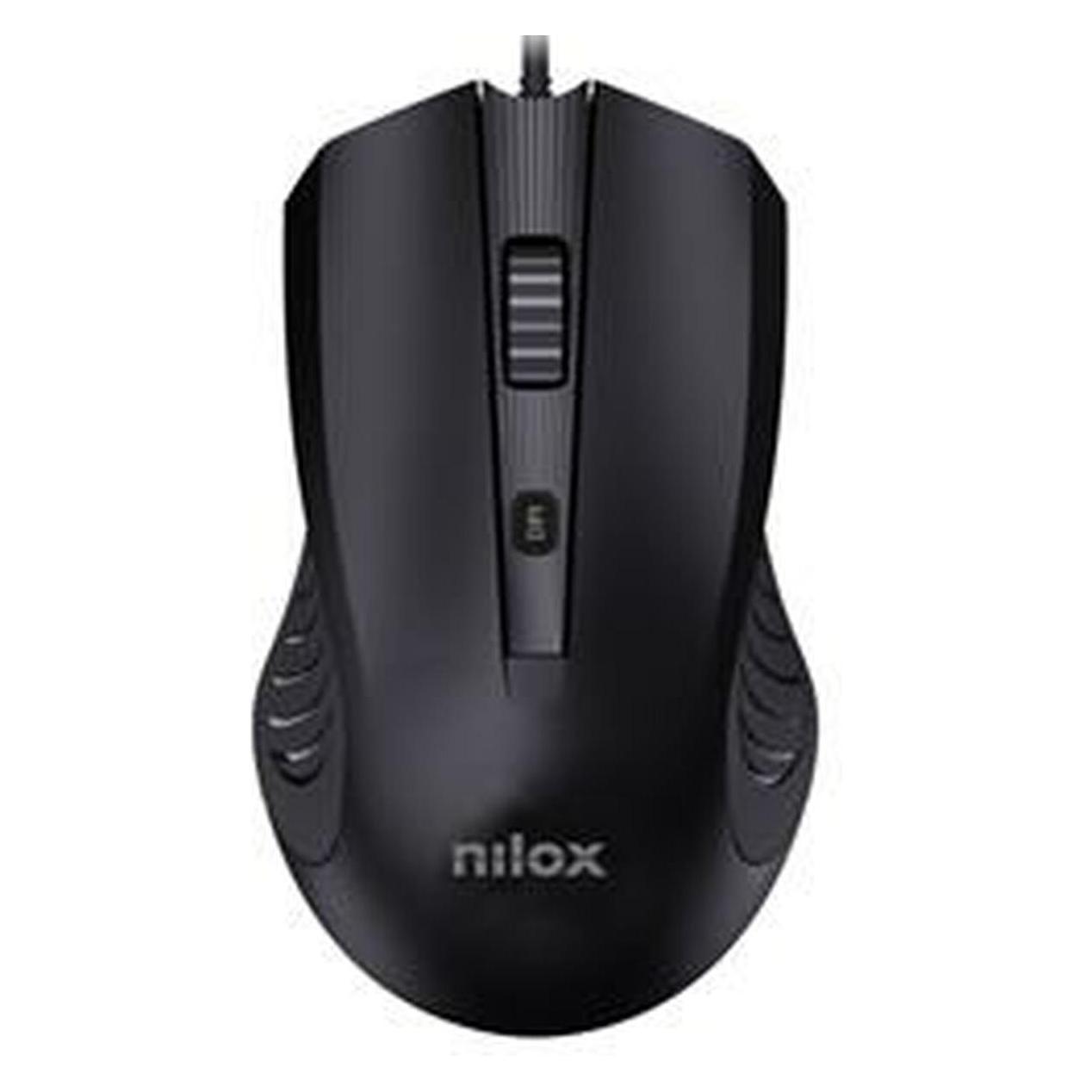 Nilox Wired USB Mouse, Black Brand (Kabelgebunden) (MOUSB1013)