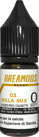 Dreamods Nilla Mix 3 Liquido Pronto 10ml Biscotto Vaniglia