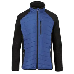 Hybrid-Steppjacke "1342" WEATHER - XL - kornblau/dunkelgrau