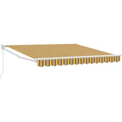 vidaXL manuelle einziehbare Markise mit mehrfarbigem Streifen 300x250 cm