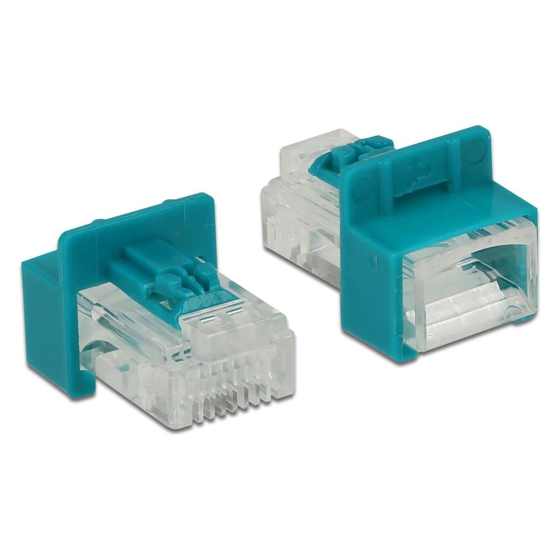 Delock RJ45 Verriegelung Clip mit Stecker (Netzwerkkabel Stecker) (86425)
