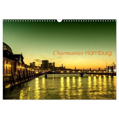 Charmantes Hamburg (Wandkalender 2027 DIN A3 quer), CALVENDO Monatskalender