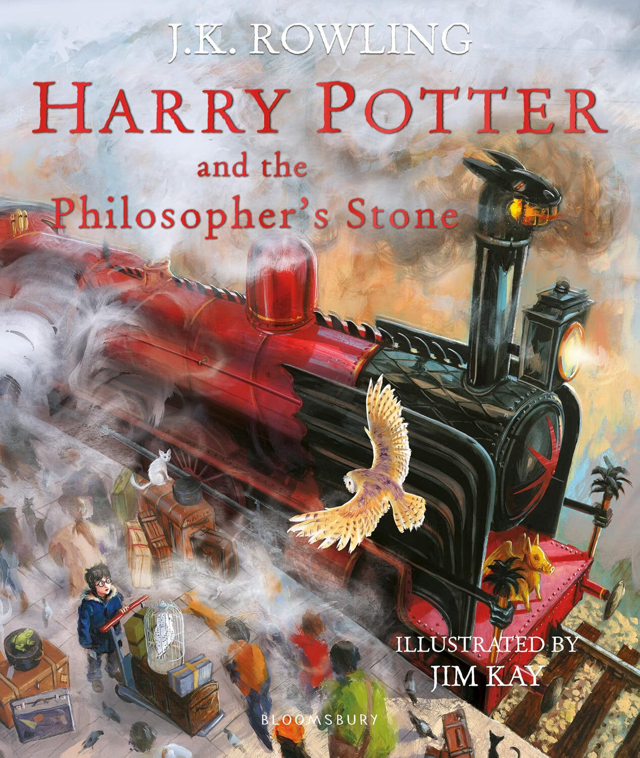 Bloomsbury Harry Potter Illustrated 4 Books Set PAPERBACK (Harry Potter and The Chamber of Secrets, The Philosophers Stone, The Prisoner of Azkaban, Goblet of Fi