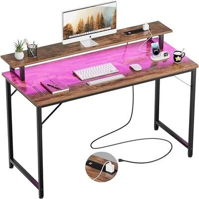 No Computer Desk with Power Outlets