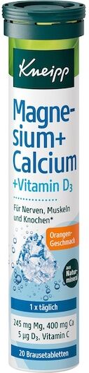 Kneipp Gesundheit NahrungsergaenzungsmittelBrausetablette Magnesium + Calcium + Vitamin D3 20 Stk. (0,16 € / 1 Stk.)