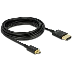 Delock HDMI (Typ A) – micro HDMI (Typ D) (4.50 m), Videokabel, Schwarz