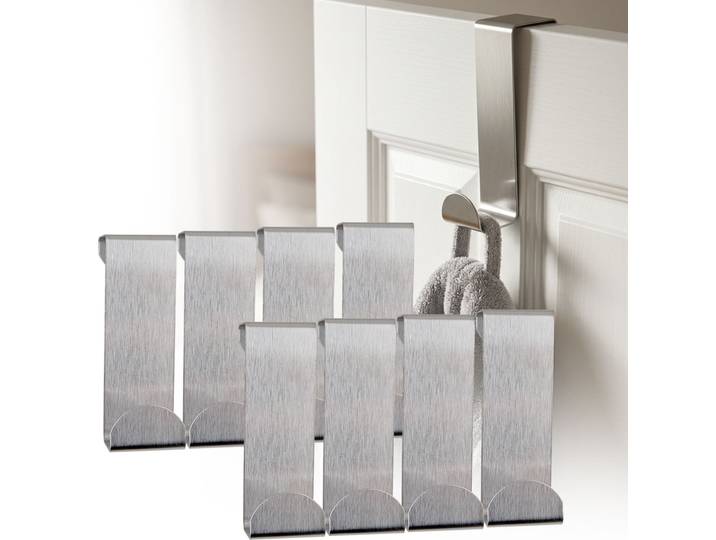 8er-Set Türhaken Edelstahl