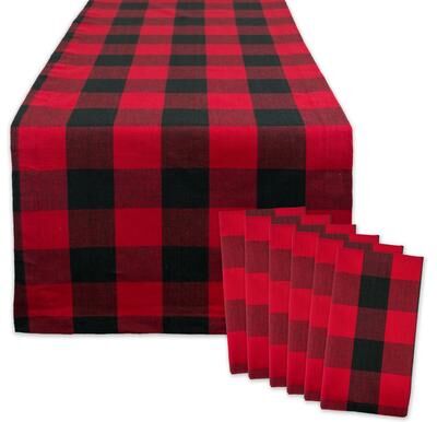 DII Holiday Kitchen Tabletop Set (Includes Napkin Set and Table Runner)