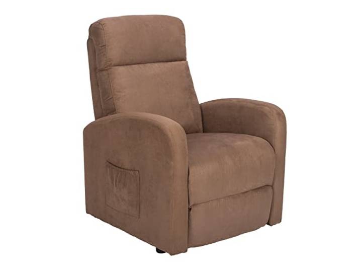 POLTRONE Italia Cha im 1 19% ABZUG Relaxsessel Aufstehhilfe kombiniert mit 1 Motor, Mikrofedern, Mikrofaser Braun