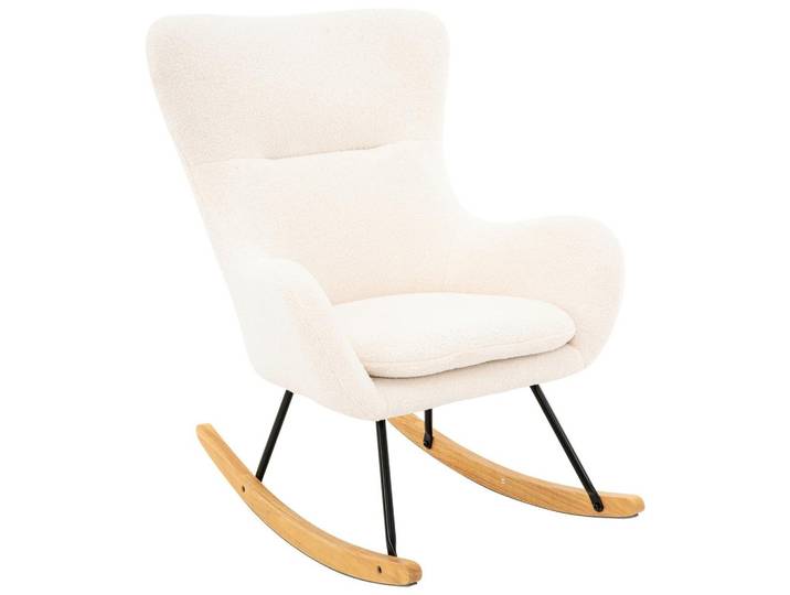 Schaukelstuhl Scandi Weiß B: 75 cm