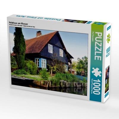 CALVENDO Puzzle Holzhaus am Wasser 1000 Teile Puzzle quer | 1000 Teile Lege-Größe 64 × 48 cm Foto-Puzzle für glückliche Stunden