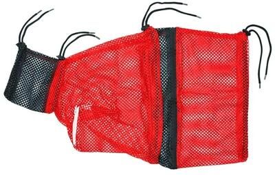 Uplift Essentials Cat Grooming Shower Bag With Adjustable Anti Scratching Design red