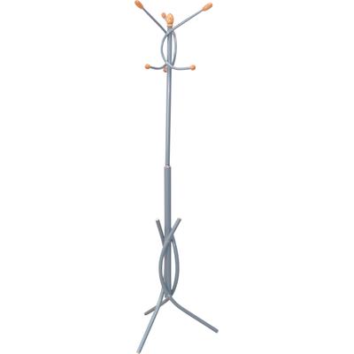 Garderobenständer INOSIGN, grau (alufarben), H:175cm T:50cm Ø:50cm, Metall, Garderobenständer, aus Metall, Höhe 175 cm, 6 Haken