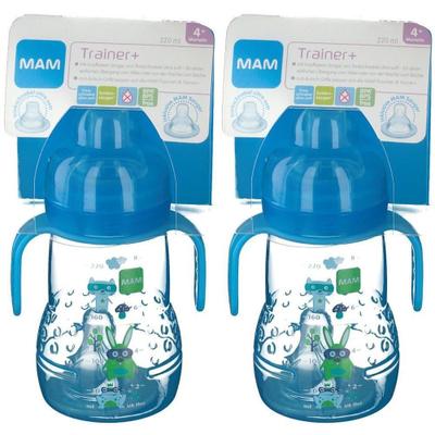 MAM Trainer+ 220 ml für Jungen 2x 2x1 St Flaschen