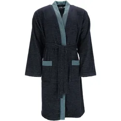 Esprit Bademantel Double Stripe navy blue M