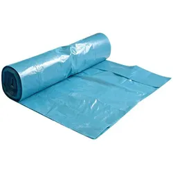Hygoclean Müllsäcke, blau, 120 Liter, aus LDPE, 40 my, Masse: 700 x 1.100 mm, Abfallsack, Blau