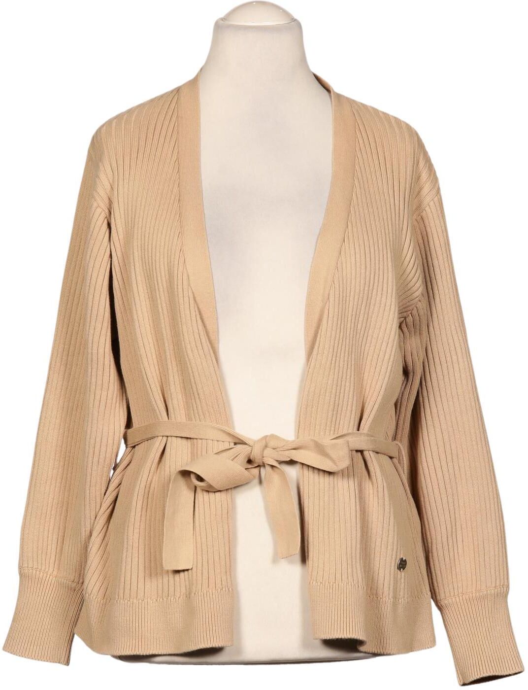 Gary Mash Damen Strickjacke, Beige, Gr. L, Baumwolle - Second Hand