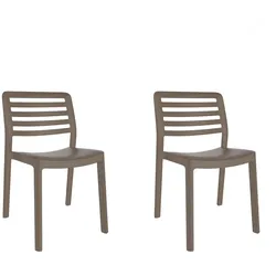 Stühle Wind garbar Kunststoff Grau (2er Set)