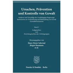 Ursachen, Prävention und Kontrolle von Gewalt I, Fachbücher