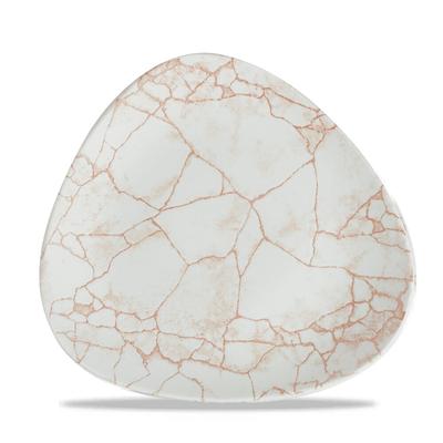 Churchill Studio Prints Kintsugi Coral Teller Flach Dreieckig 26,5cm