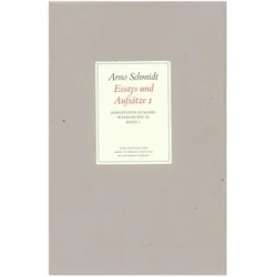 Bargfelder Ausgabe. Werkgruppe III: Essays und Biographisches: Band 3: Essays und Aufsätze I, Fachbücher