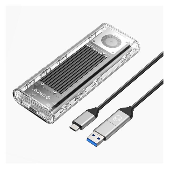 Orico M.2 NVME Enclosure 20Gbps Gaming User+Video Editor (Black) (M.2) (ORICO-TCM2-G20-BK-BP)